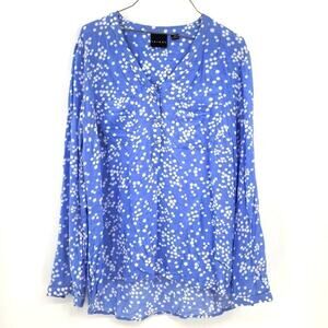 TRIBAL Dot Print Lightweight Blouse - Women's Medium
